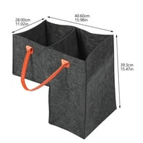 Zcyifa Laundry Basket Stair Basket Organizer Foldable Stair Ladder Organizer Basket with Handles