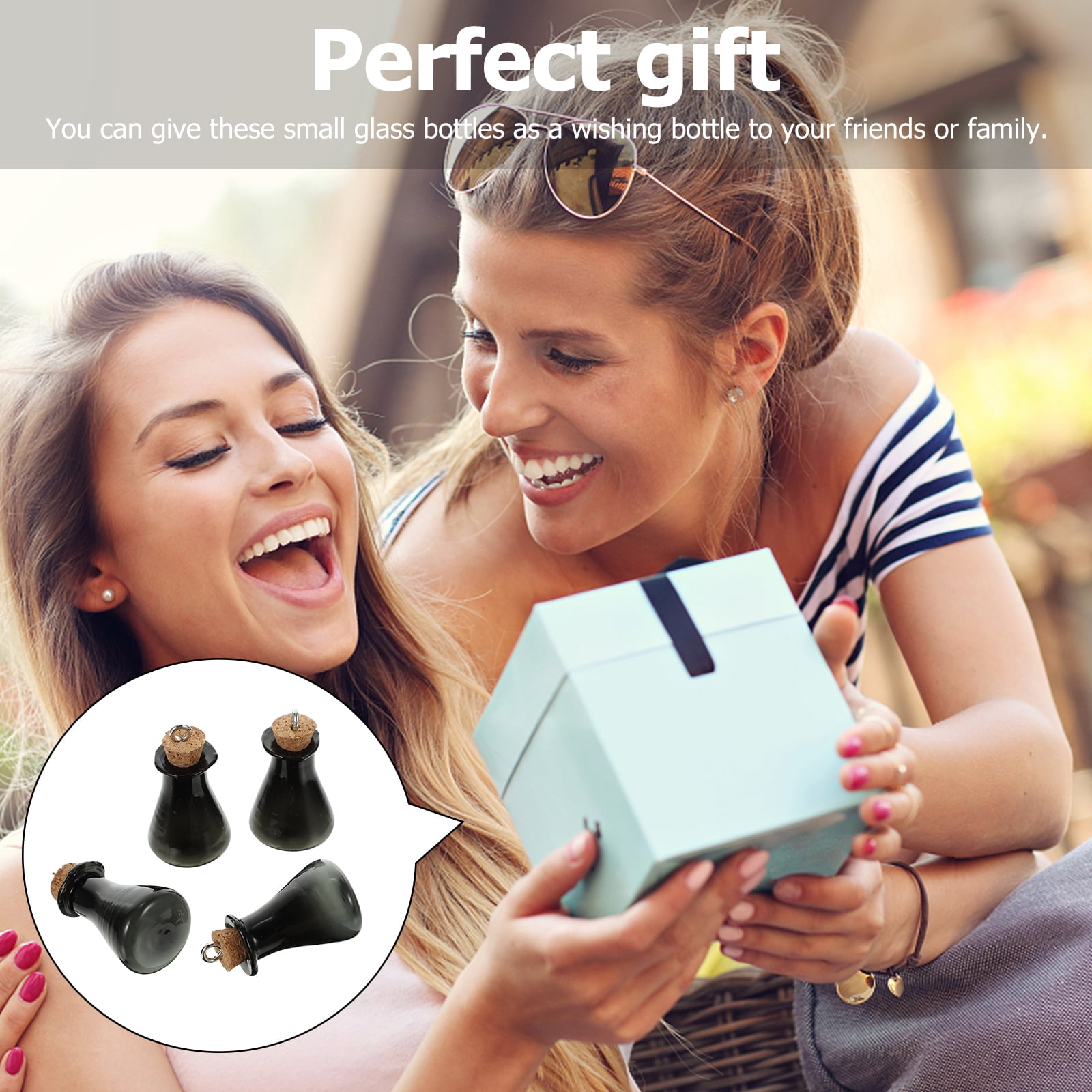 Zcyifa Mini Bottles Mini Glass Bottles Wishing Bottles DIY Wishing