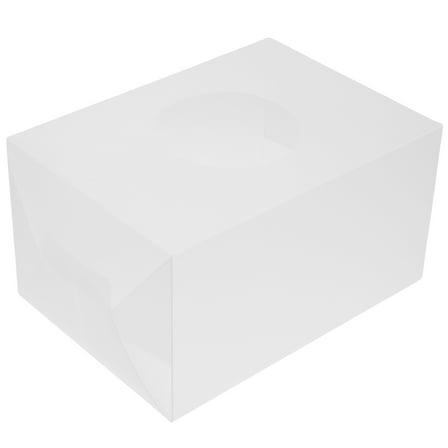 KAKOWELY Cubic Raffle Box White Special Occasions 1Pcs 8.7X6.3X4.7In