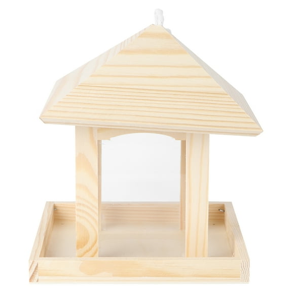 Zcyifa Outdoor Squirrel & Bird Feeder DIY Craft - Unpainted Window Hanging House
