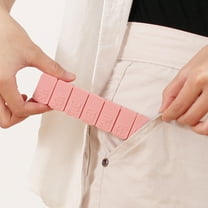 Zcyifa Pill Box 6Pcs Weekly Mini Pill Boxes 7 Days 7 Compartments Pill Case with Braille (White)