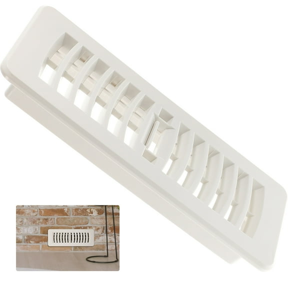 Zcyifa Plastic Floor Vent Cover 4x12 for Home, Sidewall, Ceiling - White