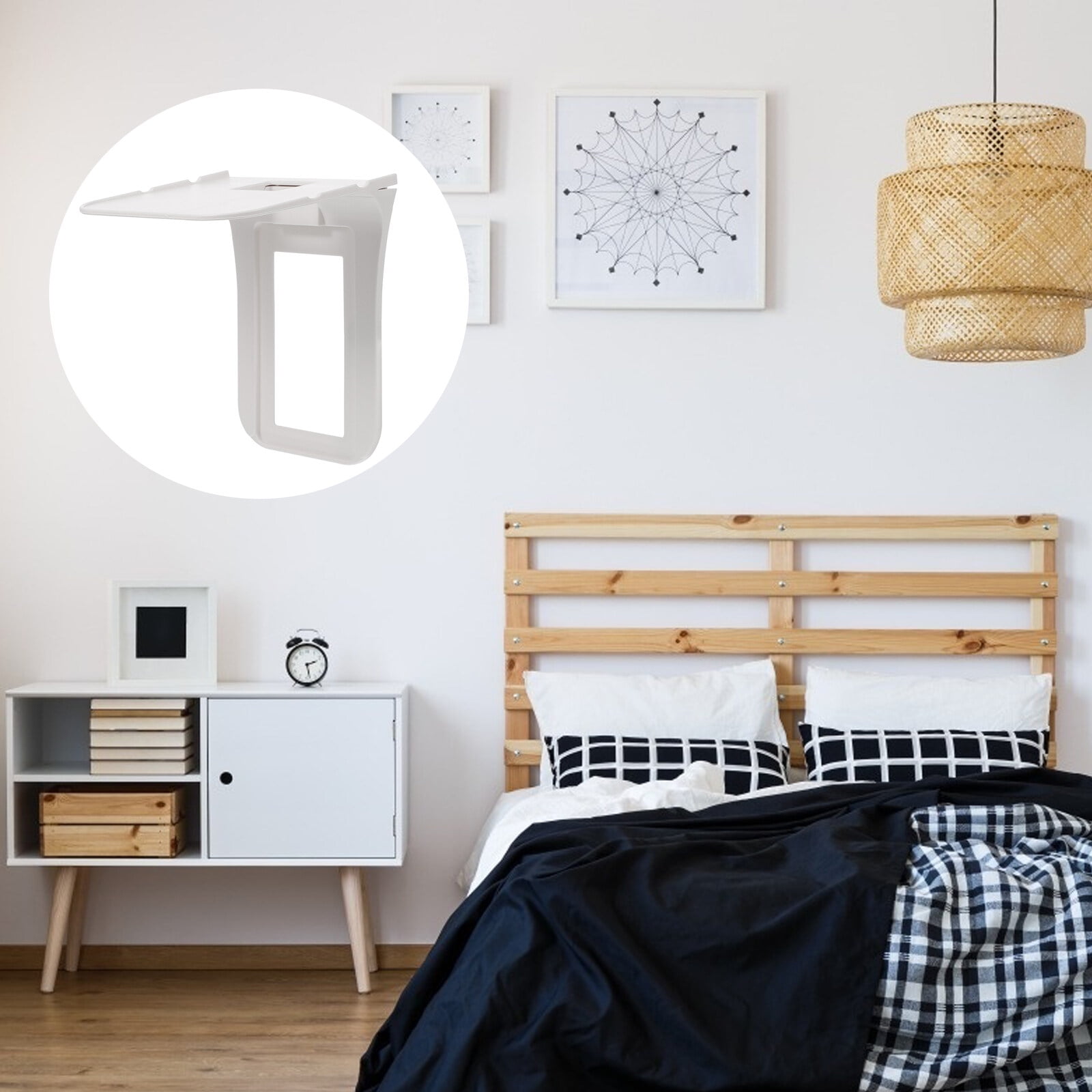 Zcyifa Socket Rack 1pc Detachable Socket Extender Shelf Outlet Extender