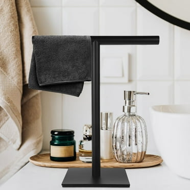 Zcyifa Standing Towel Rack Hand Towel Holder Stainless Steel Towel Rack Standing Towel Bar for Bathroom Kitchen