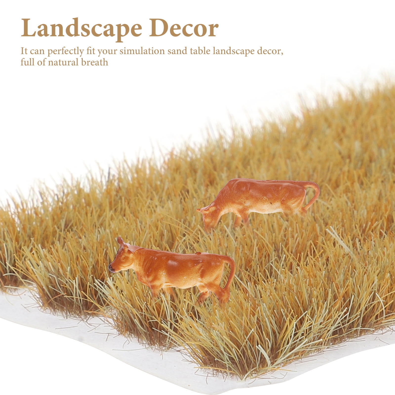 Zcyifa Static Grass Strip Model 1 Set Static Rice Field Grass Model