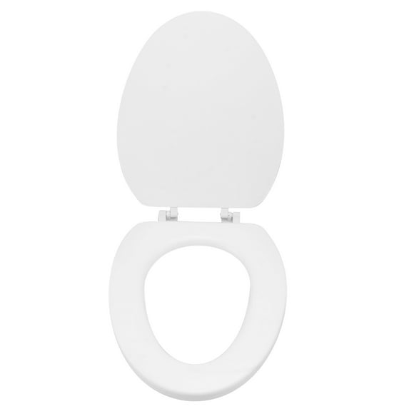 Zcyifa Thick White Toilet Seat Cover for Elongated/Oval Toilets