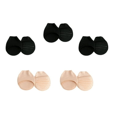 Zcyifa Toe Topper Socks: 5 Pairs Cushion Anti-Skid Metatarsal Pads for High Heels