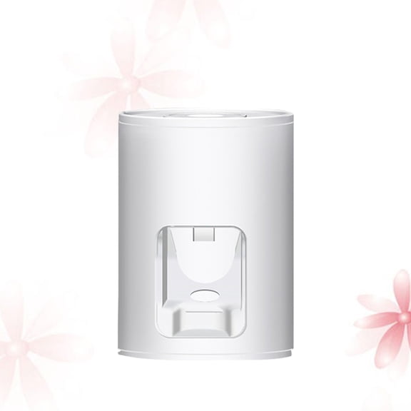 Zcyifa Toothpaste Dispenser Punch-Free Toothpaste Dispenser Wall-Mounted Toothpaste Squeezer Toothpaste Storage Rack White