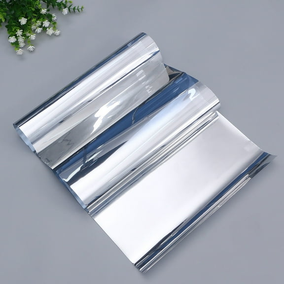 Zcyifa Window Film Practical Window Film Solar Control Window Film Sun Shield Insulation Glass Films Stickers for Home Office (Silver Grey, 40cm Width 200cm Length)