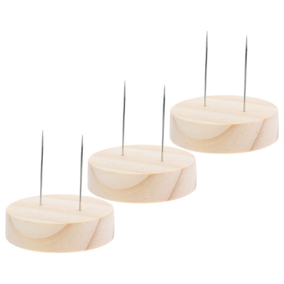 Zcyifa Wood Doll Stand 3pcs Doll Display Rack Crochet Doll Display Base Showcase Clay Doll Stands