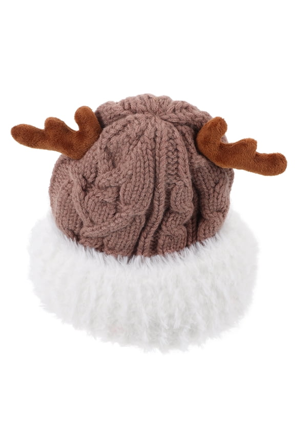 Xmas Antler Hat Winters Knitted Hat Cute Warm Hat Deer Horn Hat Knitting Hat for Women