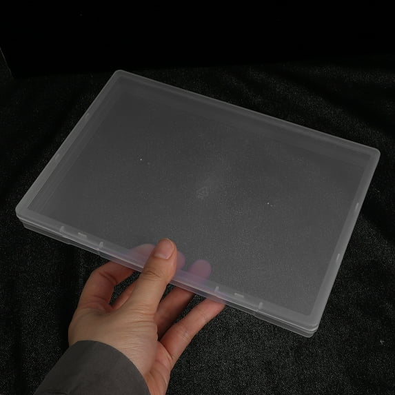 Zcyifa a5 box file 3Pcs Small Parts Organizer Box Transparent Tool Storage Box Portable File Box Portable Tool Organizer