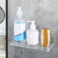 thumbnail image 1 of Zcyifa acrylic floating shelf L Shape Clear Acrylic Wall Mounted Storage Shelf Bathroom Wall Shelf Punch Free Wall Storage Rack, 1 of 11