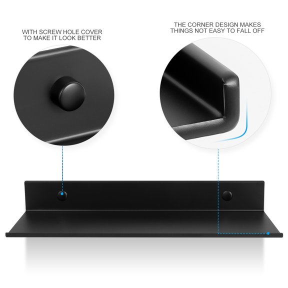 Zcyifa bathroom shelf Bathroom Shelf Wall Mounted Storage Organizer Space Saving Rustproof Extra Strong Floating Shelf Storage Rack (30cm)