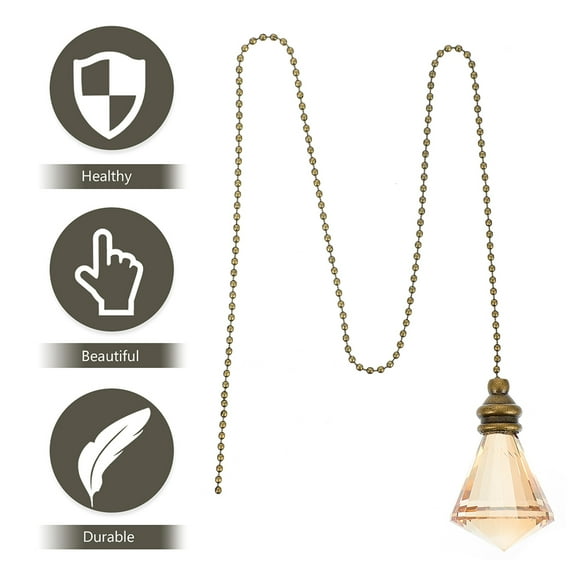 KAKOWELY Decorative Chain Connector Glass Ceiling Fans 2Pcs 21.3X1.4X1.4In