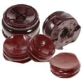 thumbnail image 1 of KAKOWELY Wood Crystal Sphere Stands Dark Red For Collectors 24Pack 1.65X1.65X0.87In, 1 of 11