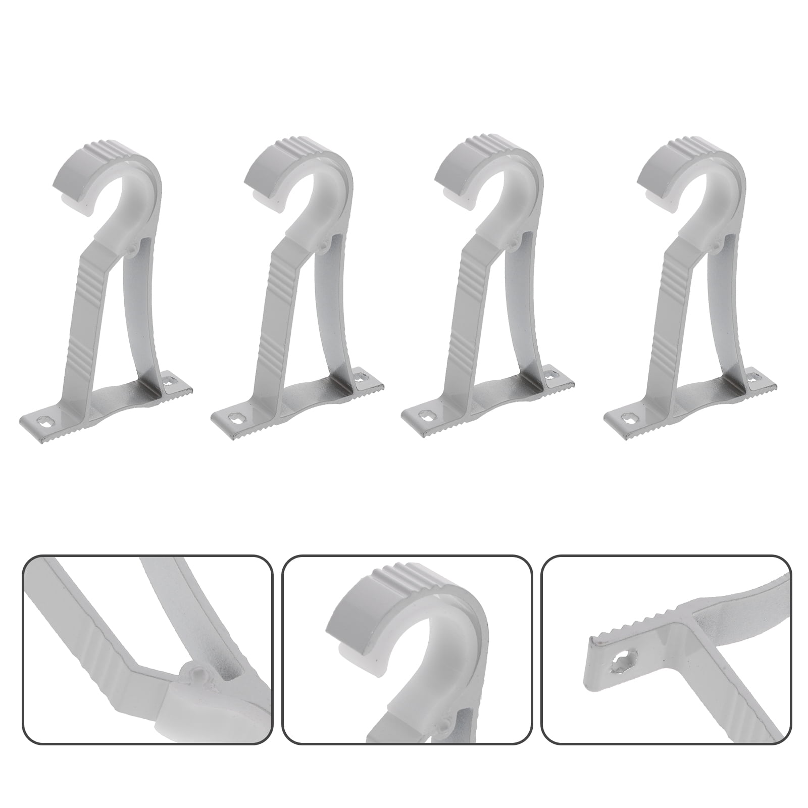 Zcyifa curtain rod fixing rack 10pcs Simple Curtain Rod Brackets ...