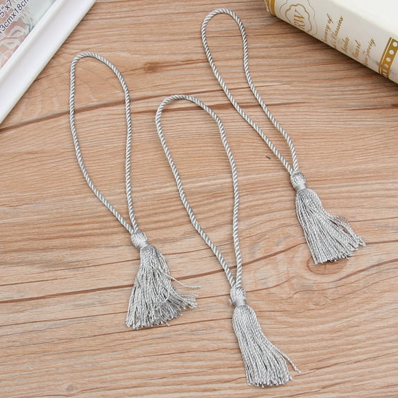 Zcyifa curtain tassel hanging 10PCS Handmade Curtain Tassel Hanging Curtain Accessories Strap Single Ball Curtain Tiebacks