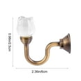 thumbnail image 1 of FRCOLOR Curtain Tieback Hooks Pair Decorative Wall Mount Aluminum Alloy Brown for Home Use 1 Pair, 1 of 11