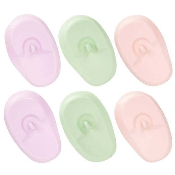 Zcyifa ear covers for shower 3 Pairs Silicone Ear Covers Hairdressing Dye Ear Cover Hair Coloring Ear Cover Protectors