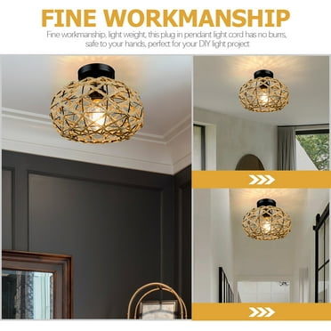 Zcyifa flush light fixture Flush Light Fixture E26/E27 Base Ceiling Lamp Fixture Living Room Ceiling Light