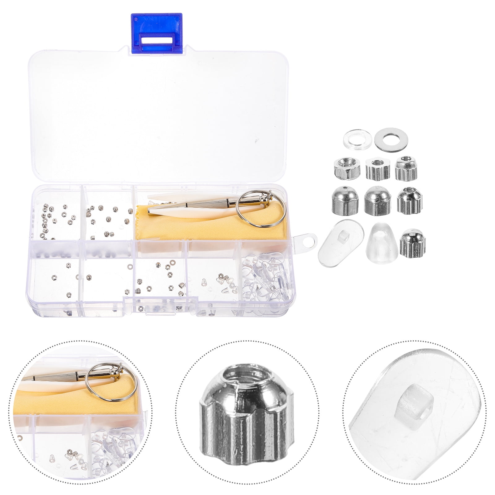 Zcyifa glasses repair kit 1 Set of Glasses Repairing Nuts Set