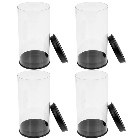 Zcyifa golfs box 4Pcs Golfs Ball Display Box Plastic Golfs Ball Case Outdoor Golfs Ball Carrying Box Clear Golfs Ball Box