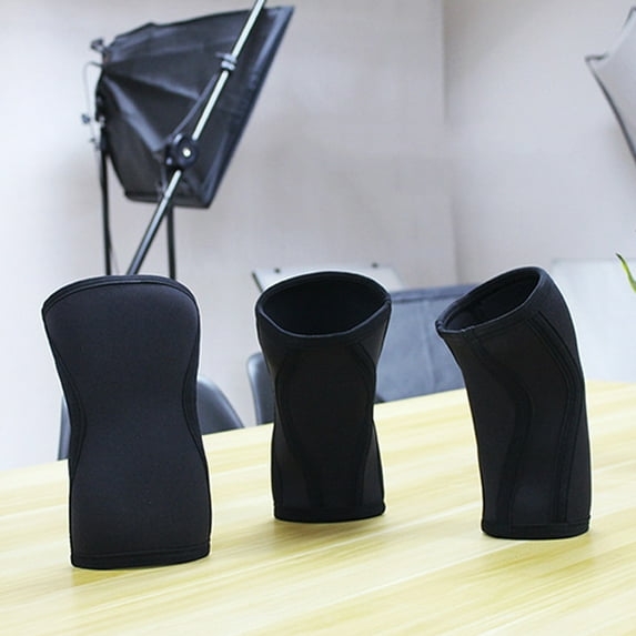 Zcyifa knee support 1pcs Thickened Gym Knee Protector Weightlifting Knee Supportive Pads for Man Woman (Black L Size)