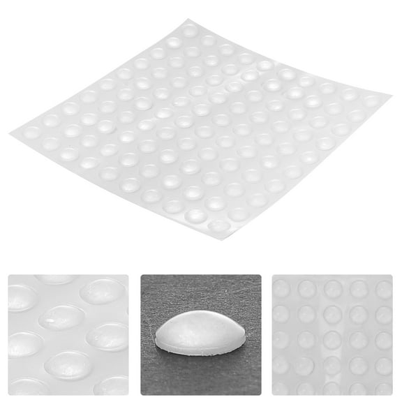 Zcyifa low vision aids 100Pcs Bump Dots for Visually Impaired Clear Adhesive Bumper Pads Self-Adhesive Bumpers Particles