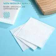 Zcyifa makeup remover pads 100 Pcs Makeup Remover Pads Non-woven Fabric Disposable Square Thin Facial Cleansing Makeup Sheets Nail Polished Pads