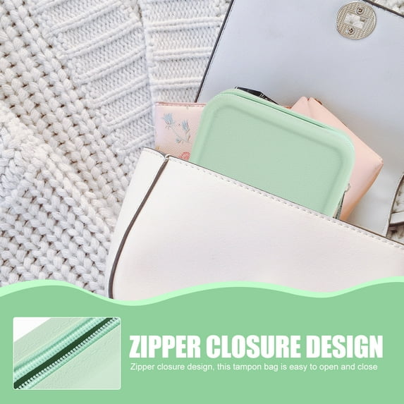 Zcyifa pad holder for period Sanitary Pad Bag Reusable Pad Holder Period Tampon Bag Pad and Tampon Holder for Purse