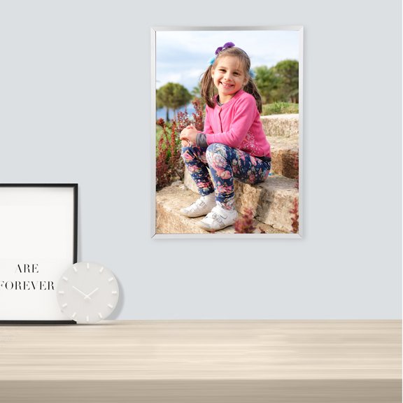 Zcyifa picture frames Aluminum Photo Frame Household Award Wall Frame Office Certificate Stand Poster Frame