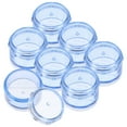 thumbnail image 1 of Zcyifa round pill box 1 Set Portable Cylindrical Medicine Box Plastic 7 Grids Combination Storage Box Pill Organizer Container (Size S Blue), 1 of 10