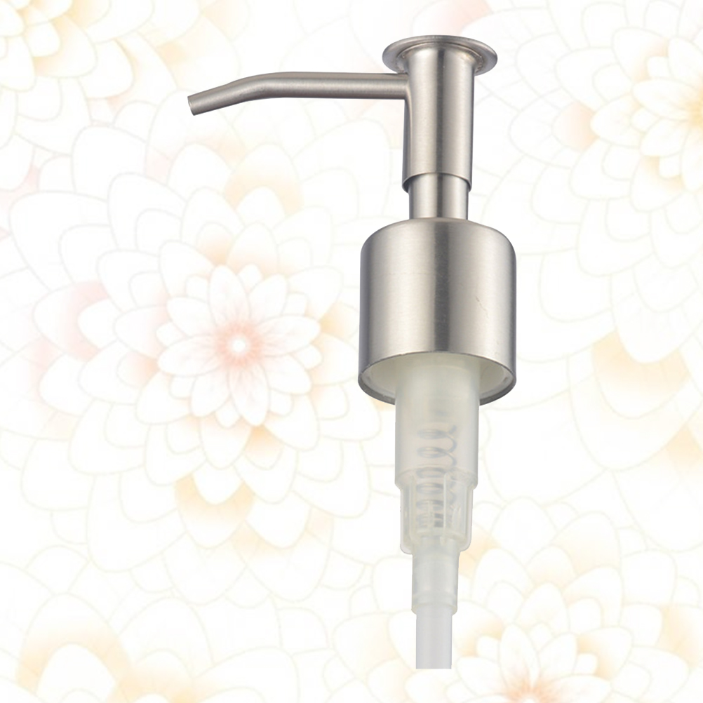 Zcyifa shampoo dispenser head 1 Pc Stainless Steel Pump Heads Emulsion