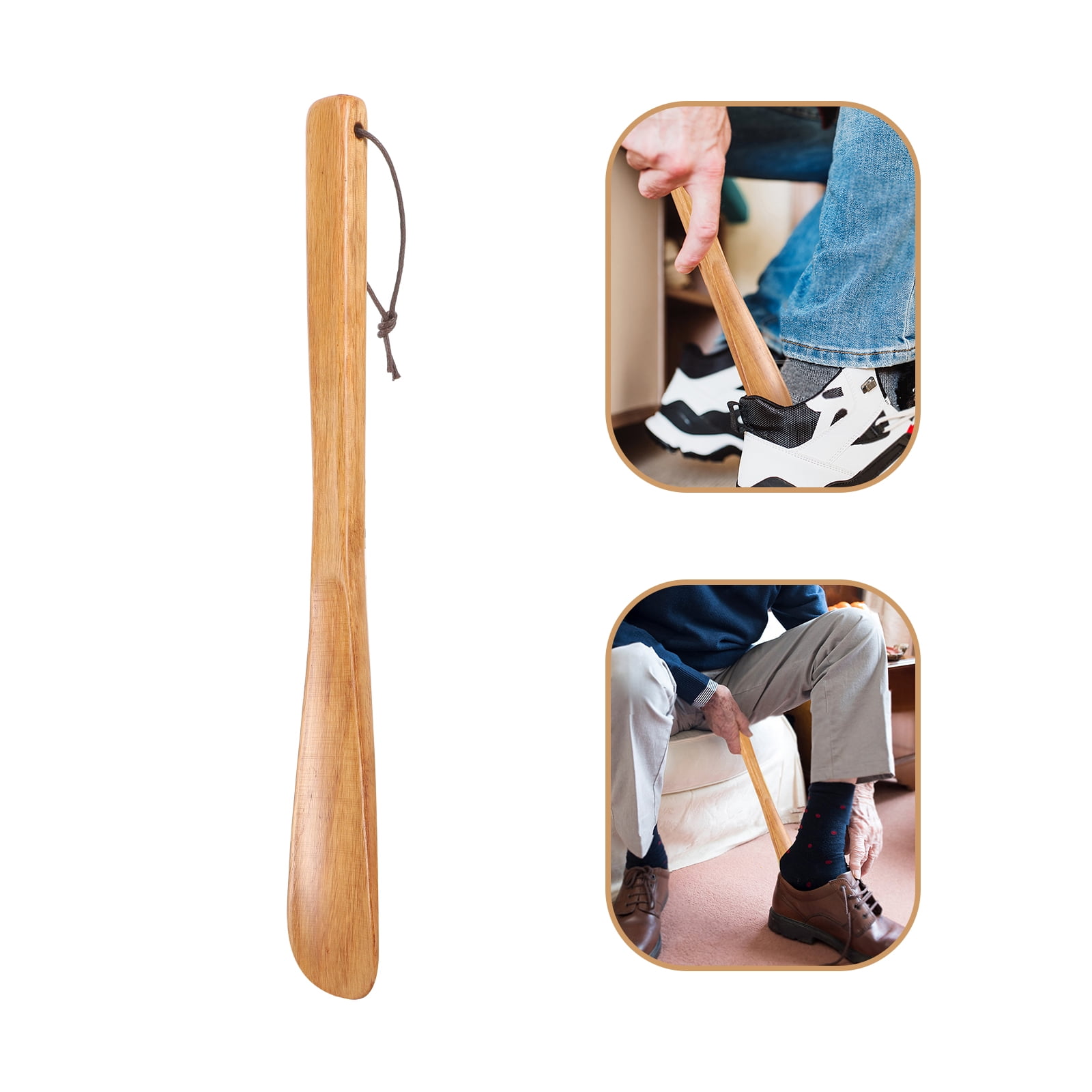 Zcyifa shoe horn Shoe Horn Wood Boot Shoehorn Handheld Travel Shoehorn ...