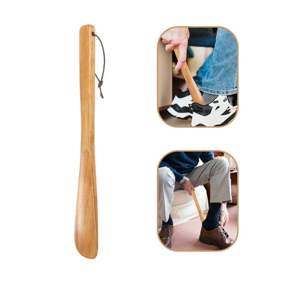 Zcyifa shoe horn Shoe Horn Wood Boot Shoehorn Handheld Travel Shoehorn Long Handle Shoehorn
