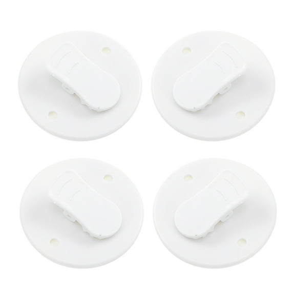 Zcyifa shower curtain clips 4pcs Self Adhesive Shower Curtain Clips Shower Curtain Weights Clips Windproof Curtain Holder