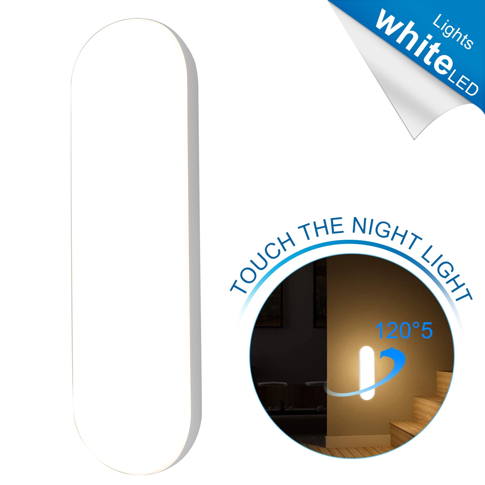 Zcyifa study light Touch Switch Night Light LED Small Might Light Under