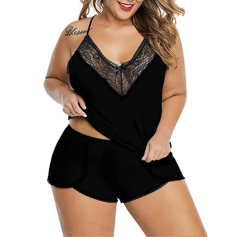 Women's plus size babydoll pajamas hotsell