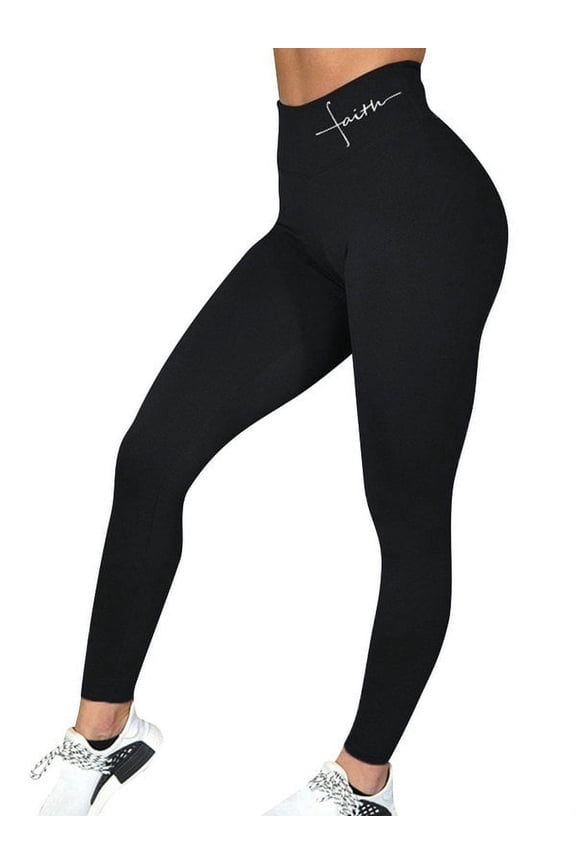 Women's Solid Color Elastic High Waist Skinny Fitness Yoga Leggings Pants