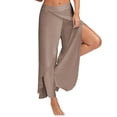 thumbnail image 1 of Zdcdcd Women's Wide Leg Yoga Sweatpants Asymmetrical Relaxed Plus Size Sports Leggings, 1 of 2