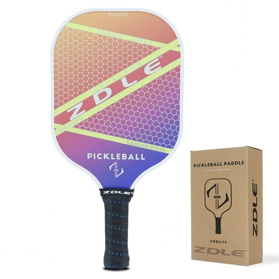 Zdle Graphite Pickleball Paddle Set, Lightweight, Honeycomb Core, Pink Purple