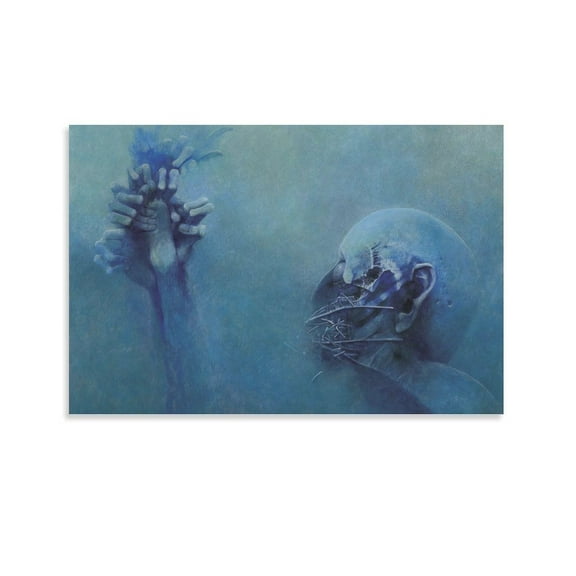 Zdzislaw Beksinski Untitled Art Poster (18) Picture Print Canvas Poster Wall Paint Art Posters Decor Modern Home Artworks Gift 24x36inch(60x90cm)