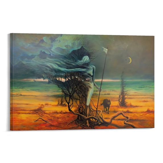 Zdzislaw Beksinski Untitled Art Poster (5) Canvas Art Poster and Wall Art Picture Print Modern Family bedroom Decor Posters 20x30inch(50x75cm)