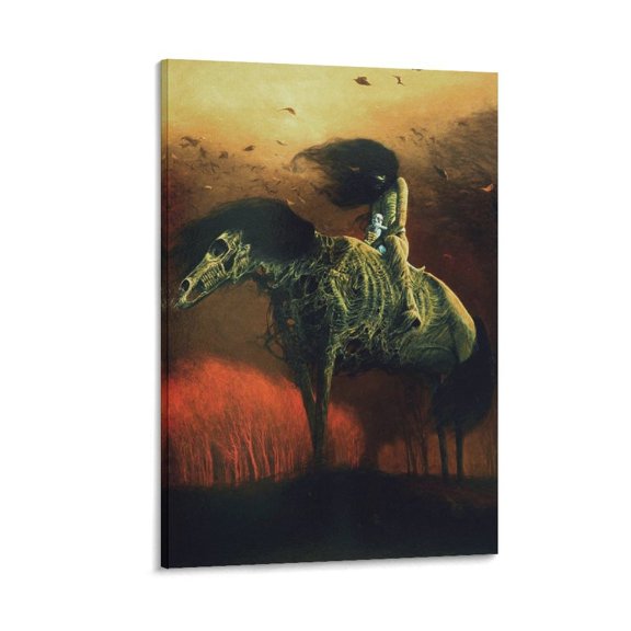 Zdzislaw Beksinski Untitled Art Poster (8) Posters Wall Art Painting Canvas Gift Living Room Prints Bedroom Decor Poster Artworks 12x18inch(30x45cm)