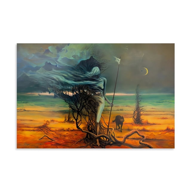 Zdzislaw Beksinski Untitled Dark Fantasy Surrealism Poster Wall Art ...
