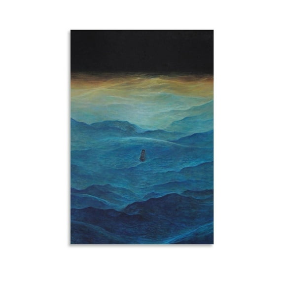 Zdzislaw Beksinski Untitled Ocean Art Poster Painting On Canvas Wall Art Poster Scroll Picture Print Living Room Walls Decor Home Posters 20x30inch(50x75cm)