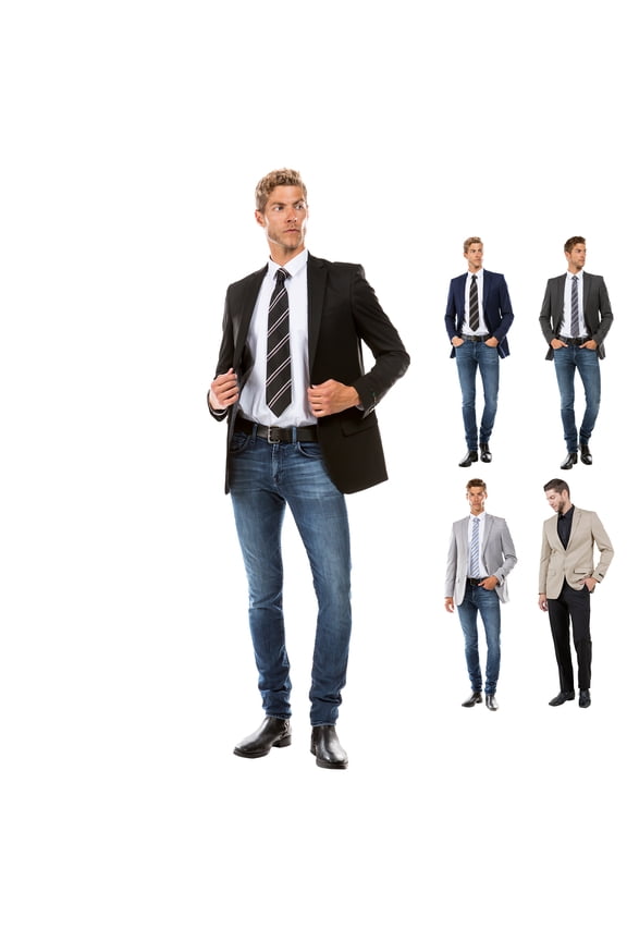 Men’s Tailored Fit Luxury Suit Separates Blazer Jacket, Designed for Custom Suit Sizing