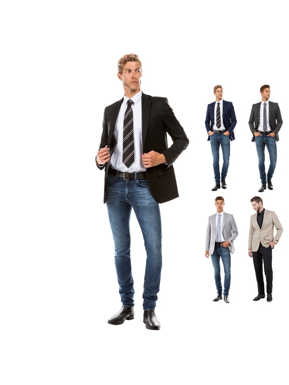Men’s Tailored Fit Luxury Suit Separates Blazer Jacket, Designed for Custom Suit Sizing