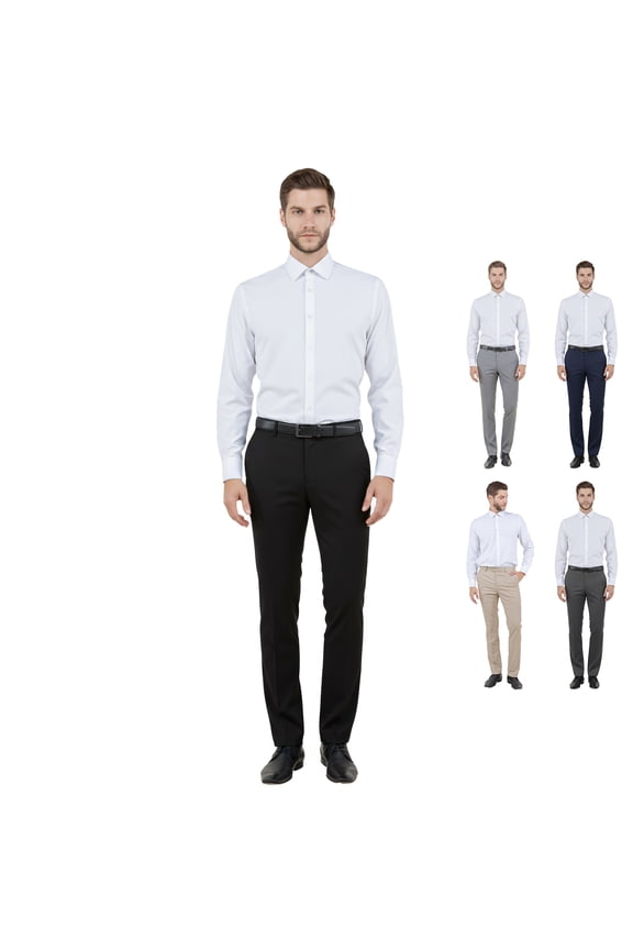 Men’s Tailored Fit Luxury Suit Separates Dress Pants, Designed for Custom Suit Sizing